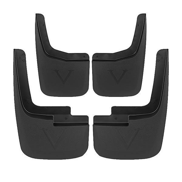 Spec-D Tuning Mud Flap Splash Guard, ABS Plastic, Black MUD-F15015B-MP - main